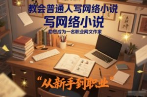 教会普通人写网络小说,助您成为一名职业网文作家-圆梦资源站