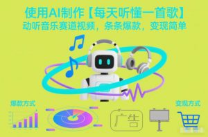 使用AI制作【每天听懂一首歌】动听音乐赛道视频,条条爆款,变现简单-圆梦资源站