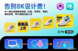 告别8K设计费!AI一键生成整套电商图(主图、详情页、海报)落地实操,零PS基础也能上手-圆梦资源站