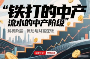 付费文章:铁打的中产,流水的中产阶级-圆梦资源站