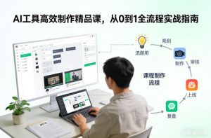 AI工具高效制作精品课，从0到1全流程实战指南-圆梦资源站