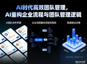 AI时代高效团队管理，AI重构企业流程与团队管理逻辑-圆梦资源站