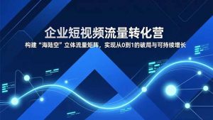 企业短视频流量转化营，构建“海陆空”立体流量矩阵，实现从0到1的破局与可持续增长-圆梦资源站