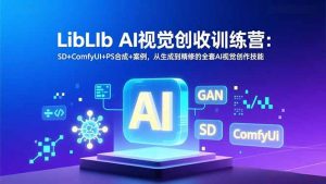 LibLIb AI视觉创收训练营:SD+ComfyUI+PS合成+案例,从生成到精修的全套AI视觉创作技能-圆梦资源站