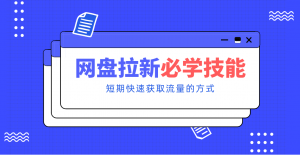 新手零门槛！网盘拉新实用教程攻略，新手也能快速上手，搭建可持续的赚钱渠道。-圆梦资源站