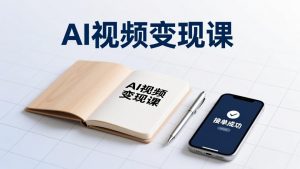 AI视频变现课,学完即可创作短片、接商单,实现副业增收,单项目报价可达千元-圆梦资源站