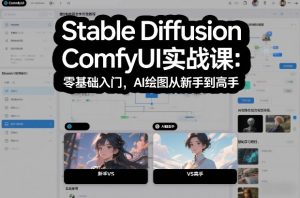 Stable Diffusion ComfyUI实战课：零基础入门，AI绘图从新手到高手-圆梦资源站