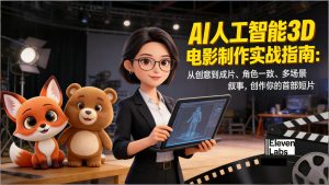 AI人工智能3D电影制作实战指南：从创意到成片、角色一致、多场景叙事，创作你的首部短片-圆梦资源站