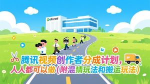 腾讯视频创作者分成计划，人人都可以做(附混剪玩法和搬运玩法-圆梦资源站