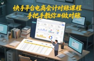 快手平台电商会计对账课程，手把手教你做对账-圆梦资源站