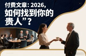 付费文章：2026，如何找到你的“贵人”？-圆梦资源站