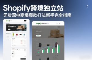 Shopify跨境独立站无货源电商爆款打法新手完全指南-圆梦资源站