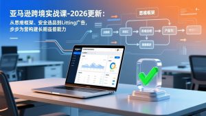 亚马逊跨境实战课-2026更新:从思维框架、安全选品到Listing广告,步步为营构建长期盈利能力-圆梦资源站