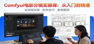 ComfyUI电影分镜实操课：分镜一致性，全流程AI视频制作，零基础也能做专业分镜-圆梦资源站
