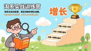 淘系实战训练营,制定清晰的增长战略,突破流量与利润瓶颈,实现企业的规模化盈利-圆梦资源站