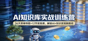 AI知识库实战训练营：36天思维导图+12节变现课，解锁AI+知识变现新路径-圆梦资源站