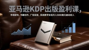 亚马逊KDP出版盈利课，市场研究、书籍创作、广告投放，系统教学实现月入5000美元被动收入-圆梦资源站