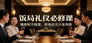 公众号收费文章：《饭局礼仪必修课：懂规矩不踩雷，职场社交少走弯路》-圆梦资源站