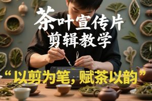 茶叶宣传片剪辑教学，以剪为笔，赋茶以韵，新手也能拍出高级感-圆梦资源站