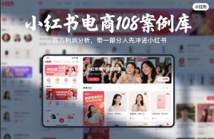 小红书电商108案例库，百W利润分析，带一部分人先冲进小红书【文档】-圆梦资源站